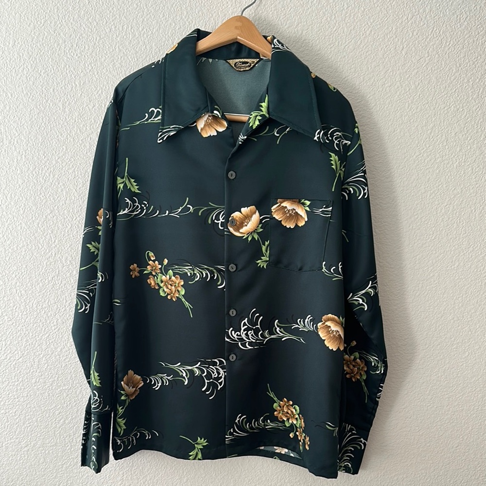 Vintage Floral Button-Up Shirt